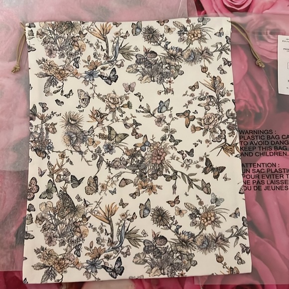 Dior Cruise 24 Drawstring Bag- Butterfly 9x11 - Picture 4 of 9